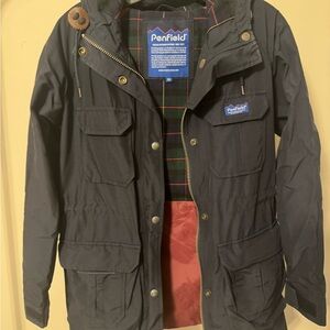 Penfield Black Jacket with Plaid Lining